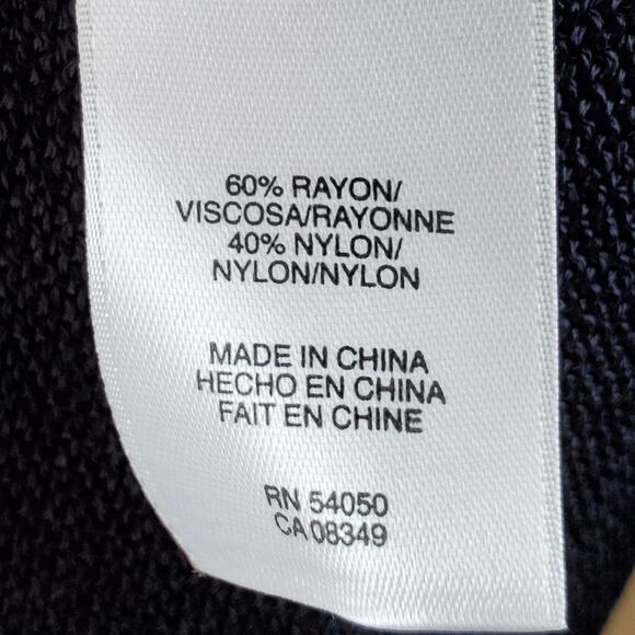 Jones Wear Dark Blue Sleeveless Tank Top Shell - Picture 7 of 8